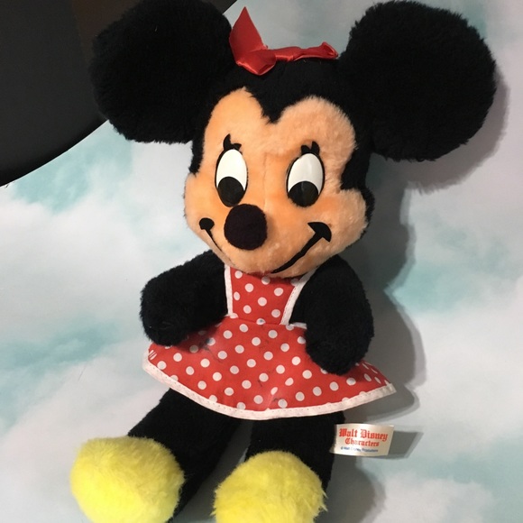 WALT DISNEY PRODUCTIONS VTG 50s MINNIE MOUSE PLUSH - Picture 11 of 16